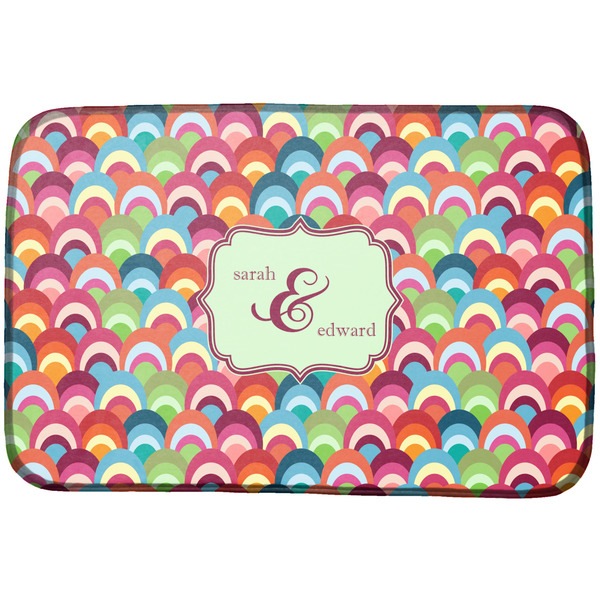 Custom Retro Fishscales Dish Drying Mat (Personalized)
