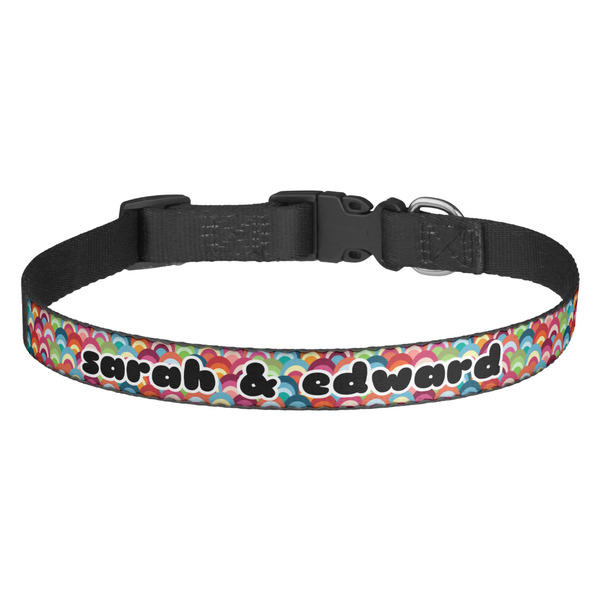 Custom Retro Fishscales Dog Collar (Personalized)