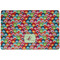 Retro Fishscales Dog Food Mat w/ Couple's Names