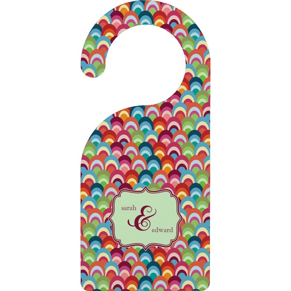Custom Retro Fishscales Door Hanger (Personalized)