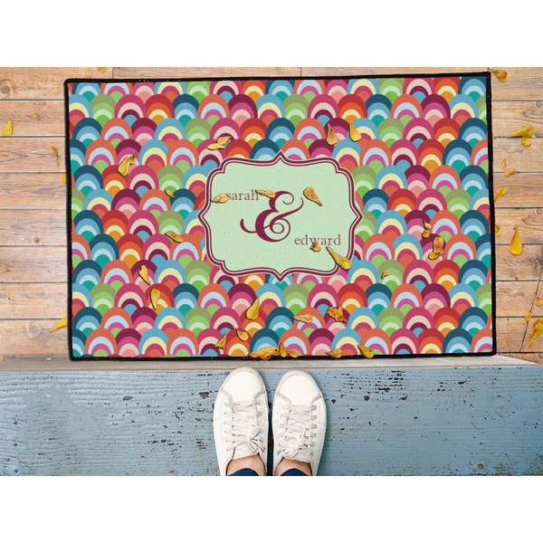 Retro Fishscales Door Mat - LIFESTYLE (Med)