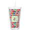 Retro Fishscales Double Wall Tumbler with Straw (Personalized)