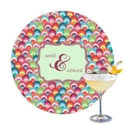 Retro Fishscales Printed Drink Topper (Personalized)