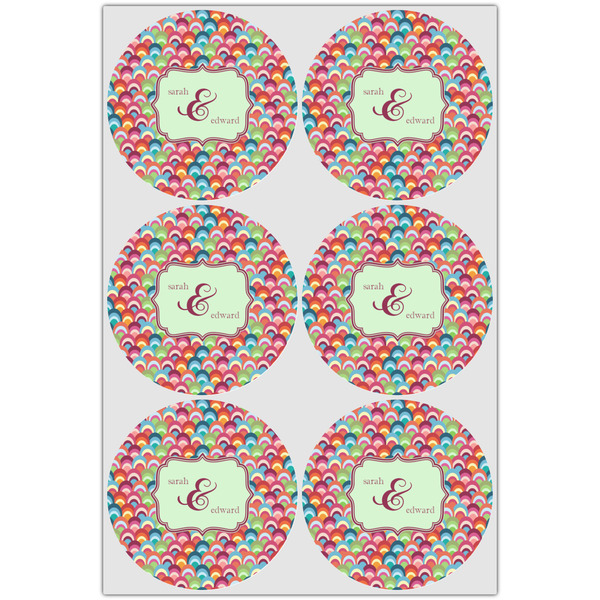 Retro Fishscales Drink Topper - XLarge - Set of 6