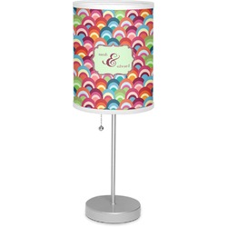 Retro Fishscales Lamp with Drum Shade (Personalized)