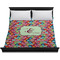 Retro Fishscales Duvet Cover - King - On Bed - No Prop