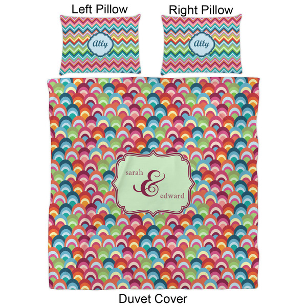 Retro Fishscales Duvet Cover Set - Queen - Approval