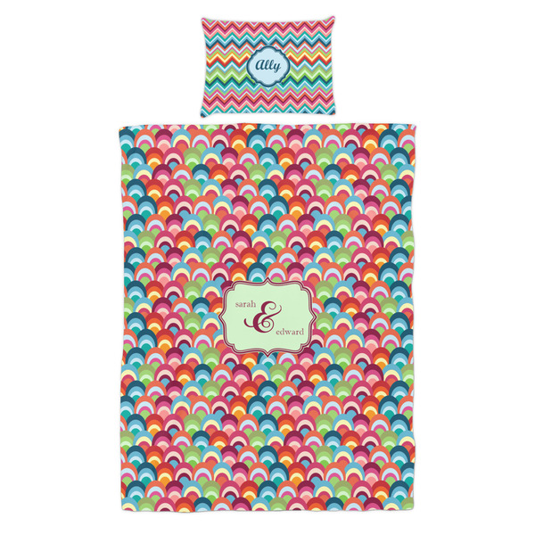 Retro Fishscales Duvet Cover Set - Twin - Alt Approval