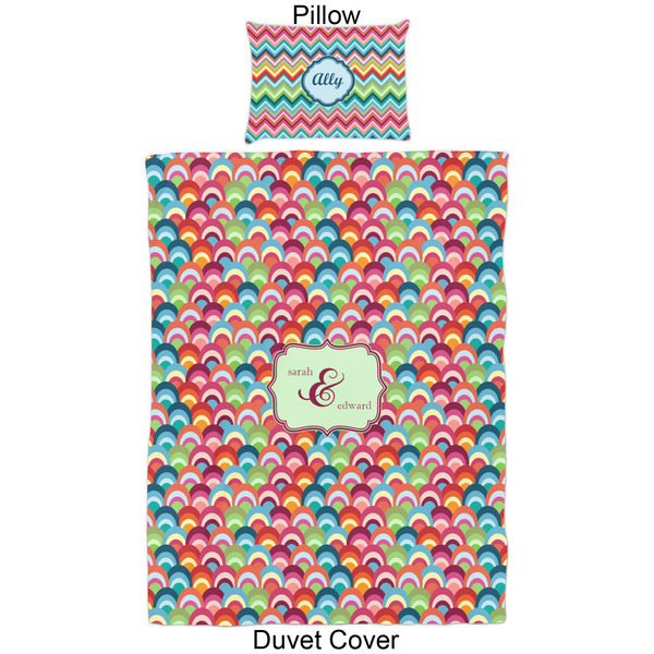 Retro Fishscales Duvet Cover Set - Twin - Approval