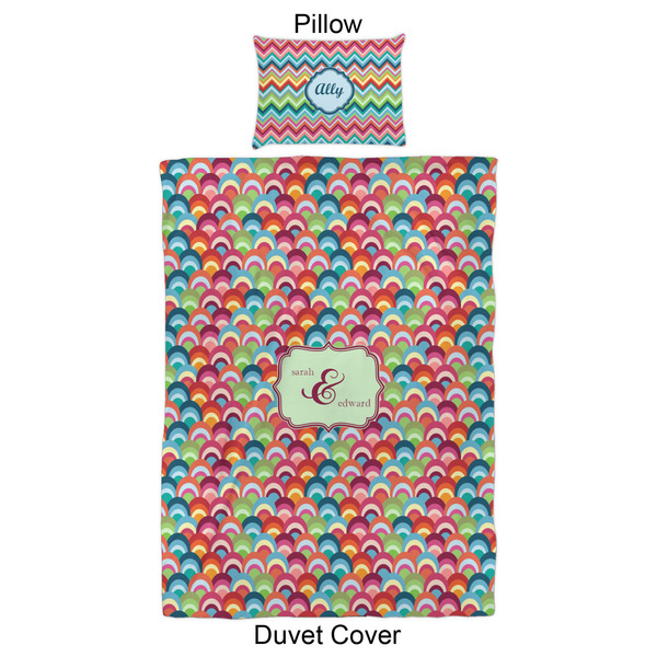 Retro Fishscales Duvet Cover Set - Twin XL - Approval