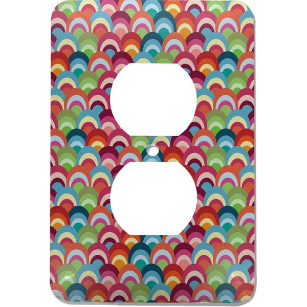 Custom Retro Fishscales Electric Outlet Plate