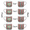Retro Fishscales Espresso Cup - 6oz (Double Shot Set of 4) APPROVAL