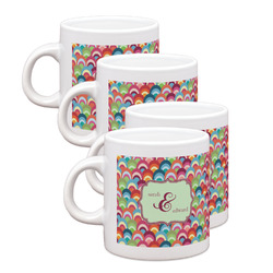 Retro Fishscales Single Shot Espresso Cups - Set of 4 (Personalized)