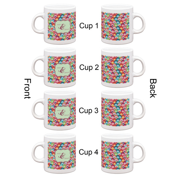 Retro Fishscales Espresso Cup Set of 4 - Apvl