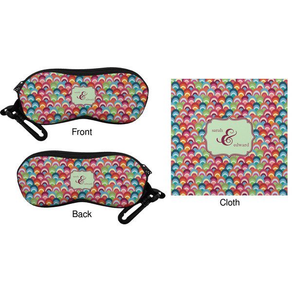 Retro Fishscales Eyeglass Case & Cloth (Approval)