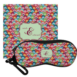 Retro Fishscales Eyeglass Case & Cloth (Personalized)