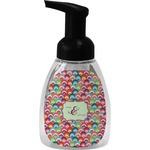 Retro Fishscales Foam Soap Bottle - Black (Personalized)
