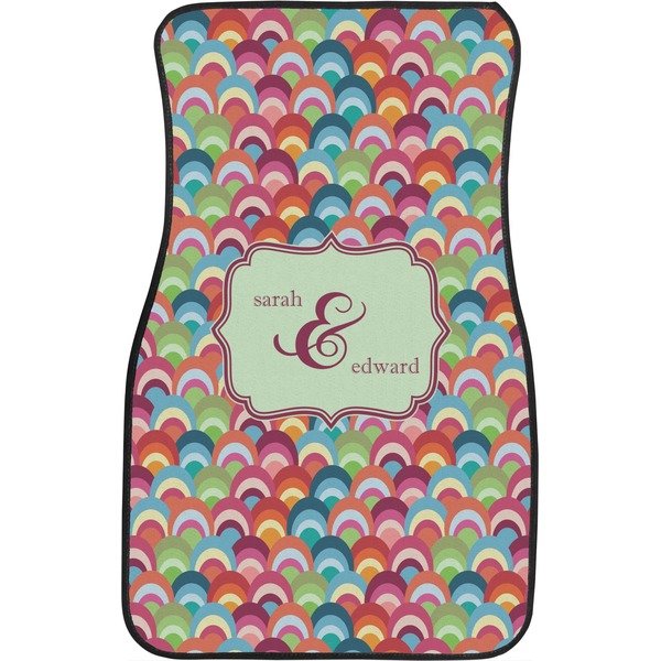 Retro Fishscales Custom Car Floor Mats (Front Seat)