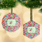 Retro Fishscales Frosted Glass Ornament - MAIN PARENT