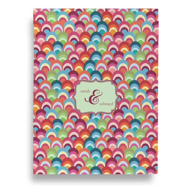 Retro Fishscales Garden Flags - Large - Double Sided - FRONT