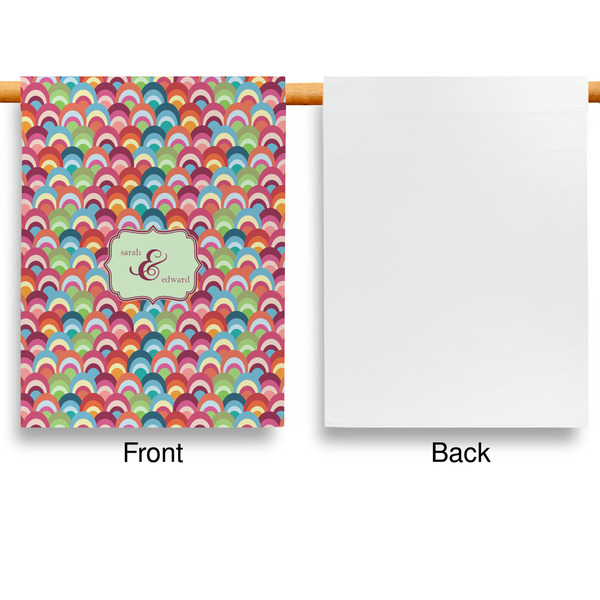 Retro Fishscales Garden Flags - Large - Single Sided - APPROVAL