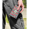 Retro Fishscales Genuine Leather Womens Wallet - In Context
