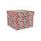 Retro Fishscales Gift Box with Lid - Canvas Wrapped - Small (Personalized)