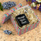 Retro Fishscales Gift Boxes with Lid - Canvas Wrapped - X-Large - In Context