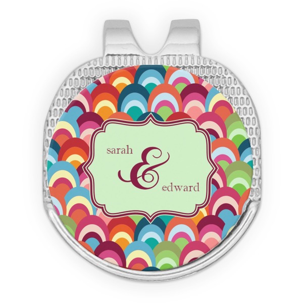 Retro Fishscales Golf Ball Hat Marker Hat Clip