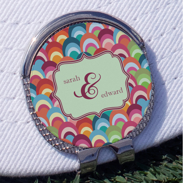 Custom Retro Fishscales Golf Ball Marker - Hat Clip