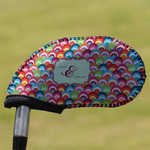 Retro Fishscales Golf Club Iron Cover (Personalized)