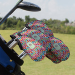 Retro Fishscales Golf Club Iron Cover - Set of 9 (Personalized)