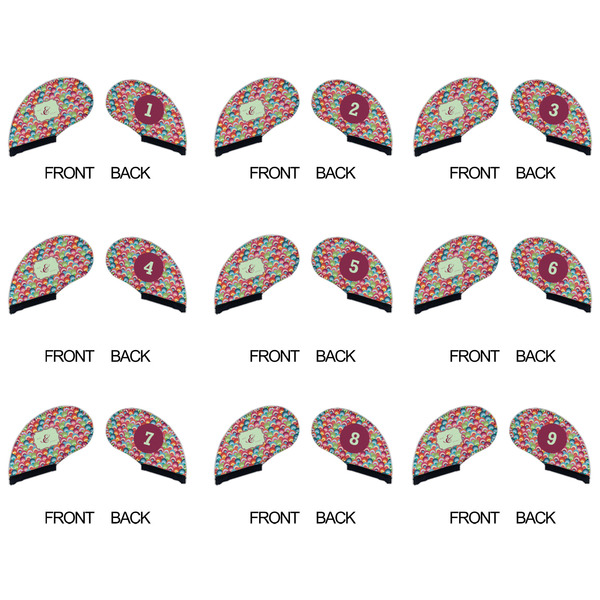 Retro Fishscales Golf Club Covers - APPROVAL (set of 9)