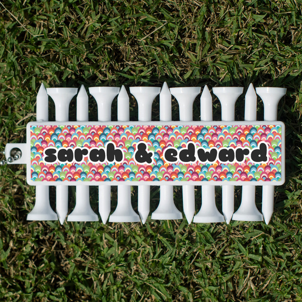 Custom Retro Fishscales Golf Tees & Ball Markers Set (Personalized)