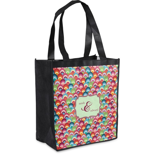 Custom Retro Fishscales Grocery Bag (Personalized)