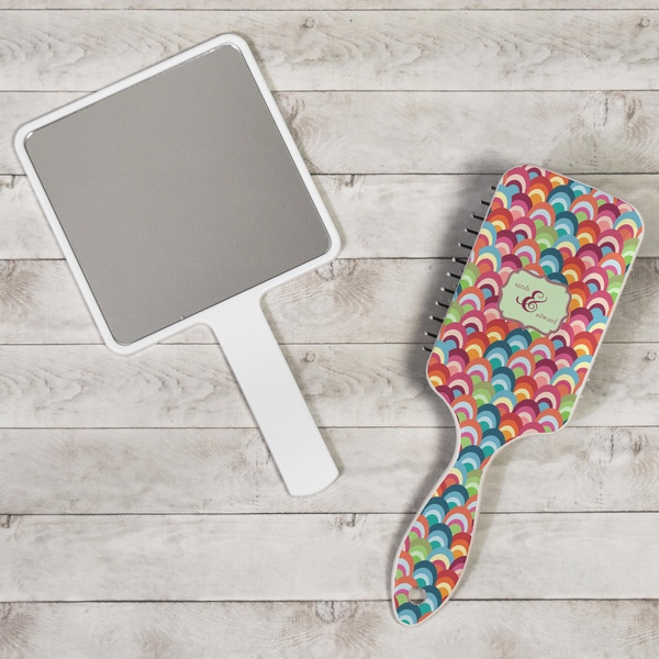 Retro Fishscales Hair Brush - In Context