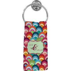 Retro Fishscales Hand Towel - Full Print (Personalized)