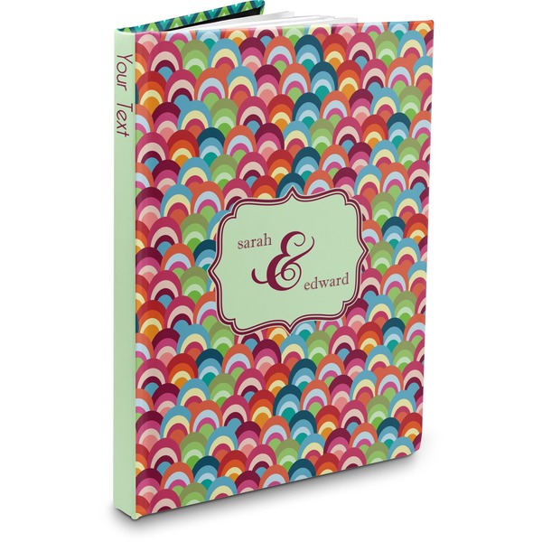 Custom Retro Fishscales Hardbound Journal (Personalized)