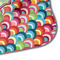 Retro Fishscales Hooded Baby Towel- Detail Corner