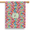 Retro Fishscales 28" House Flag (Personalized)