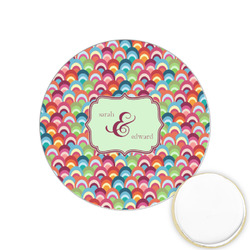 Retro Fishscales Printed Cookie Topper - 1.25" (Personalized)