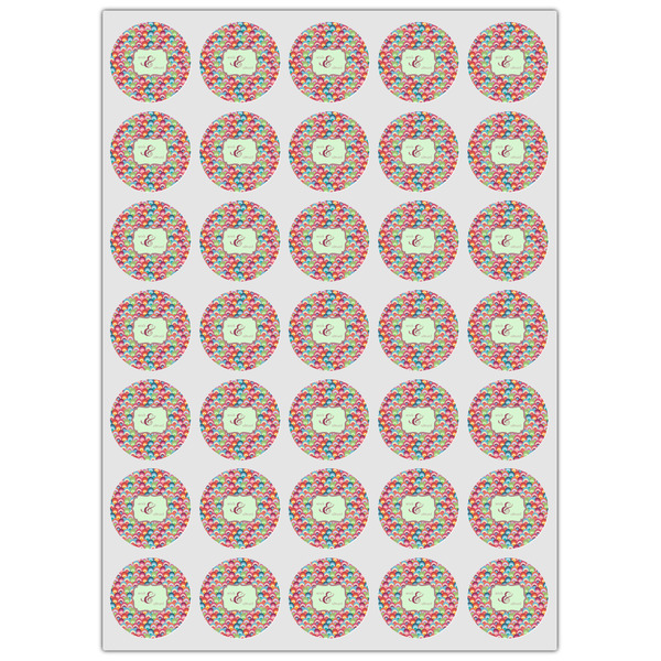 Retro Fishscales Icing Circle - XSmall - Set of 35