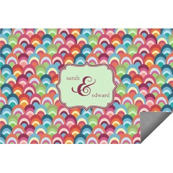 Retro Fishscales Indoor / Outdoor Rug - 5'x8' (Personalized)