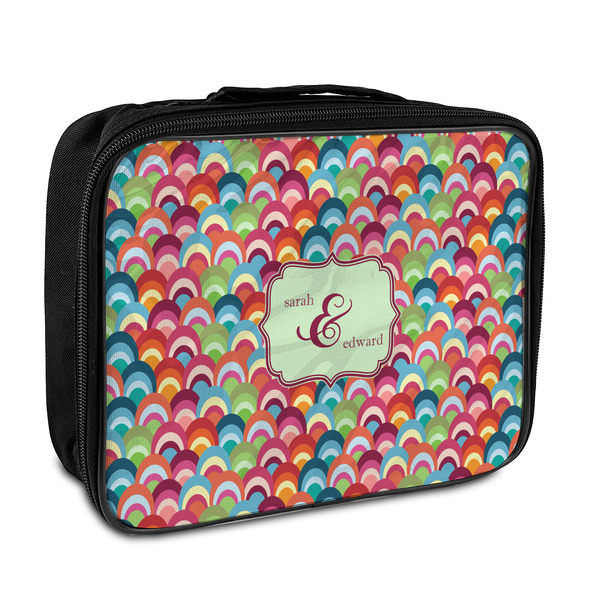 Custom Retro Fishscales Insulated Lunch Bag (Personalized)