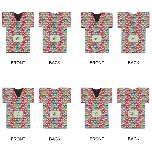 Retro Fishscales Jersey Bottle Cooler - Set of 4 - APPROVAL