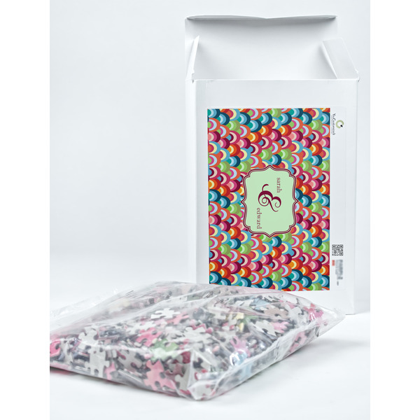 Retro Fishscales Jigsaw Puzzle 1014 Piece - Box