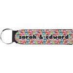 Retro Fishscales Neoprene Keychain Fob (Personalized)