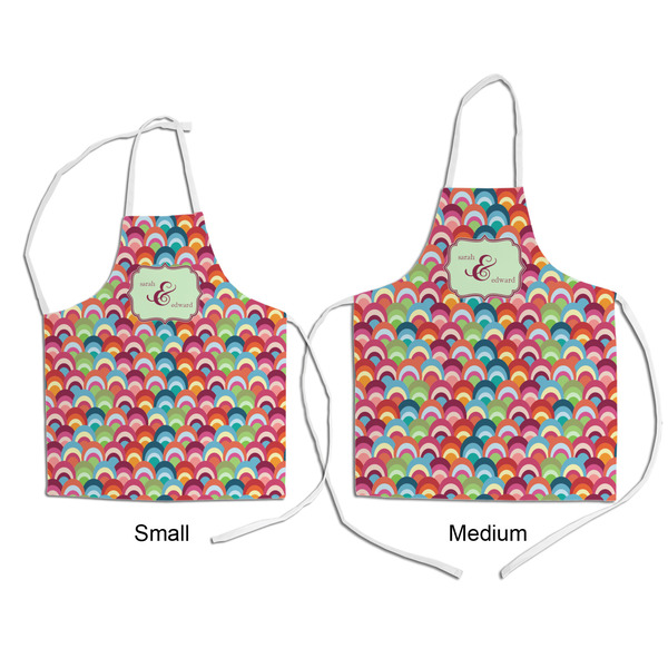 Retro Fishscales Kid's Aprons - Comparison