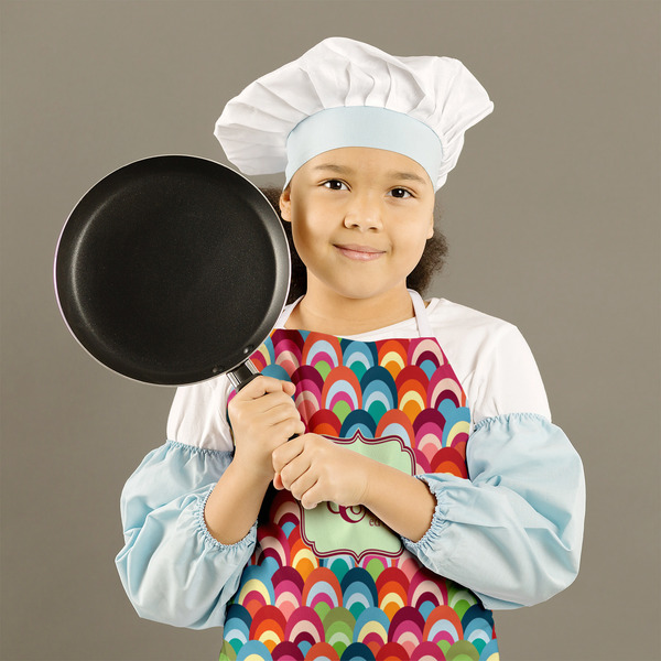 Retro Fishscales Kid's Aprons - Medium - Lifestyle