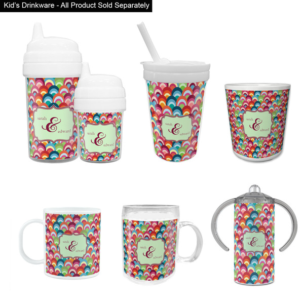 Retro Fishscales Kid's Drinkware - Customized & Personalized